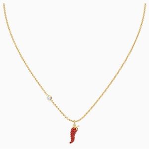 Swarovski Lisabel Pepper Pendant, Red, Gold-tone plated